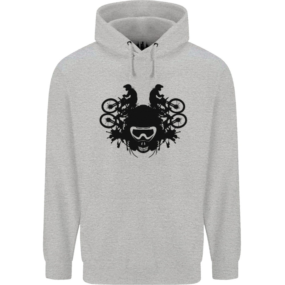 Motocross Face Mens 80% Cotton Hoodie