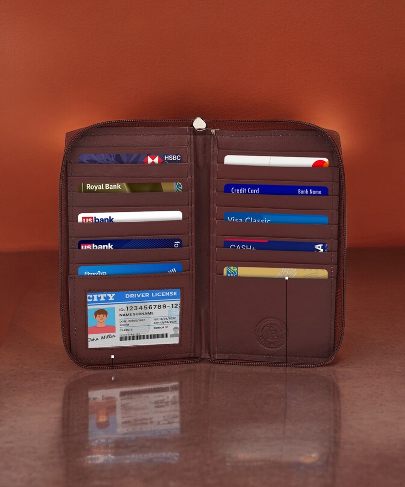 CHRISTMAS GIFT SALE - Men's Credit Card Holder zipper 18 credit card slots.-image