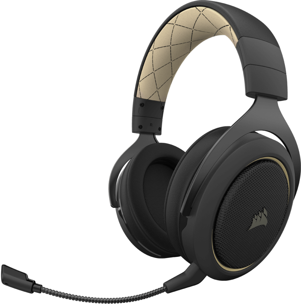 Corsair HS70 Pro Wireless Gaming Headset with 50mm Drivers - Black