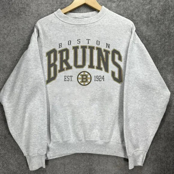 Boston Bruins Sweatshirt, Vtg NHL Boston Bruins Unisex Shirt, remake TE8649