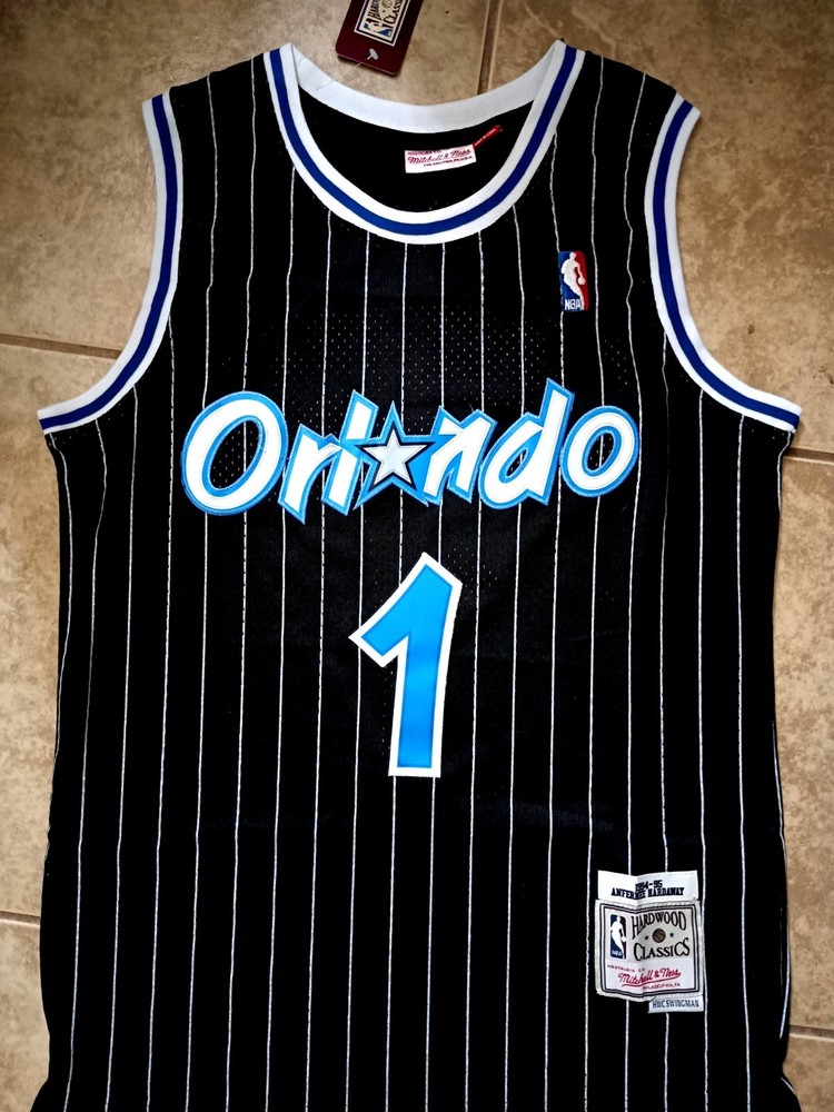 Orlando Magic Jersey Anfernee Hardaway #1 Throwback Stitched Jersey US Seller
