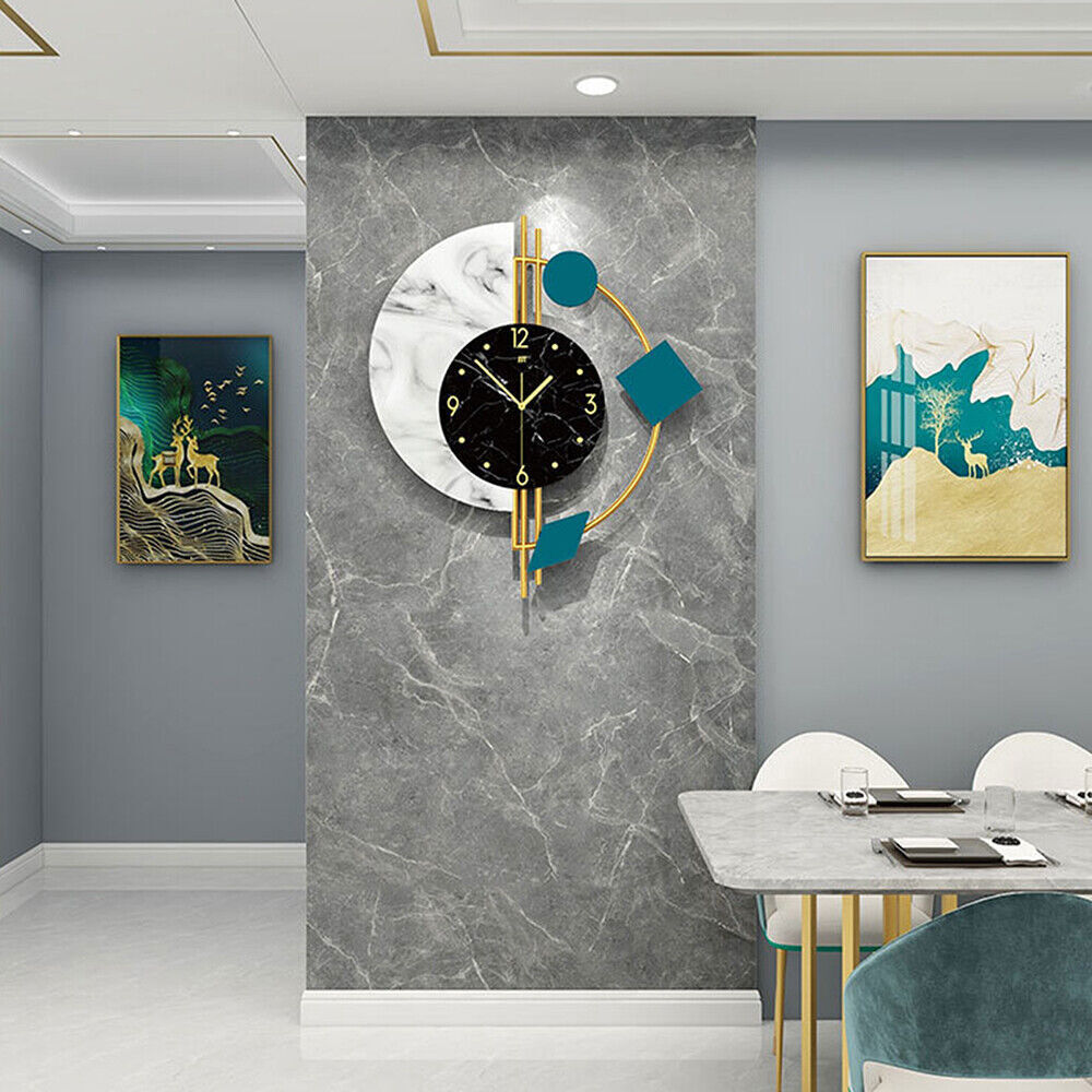 Nordic Silent Wall Clock Luxury Living Room Decor Minimalist Home Watch