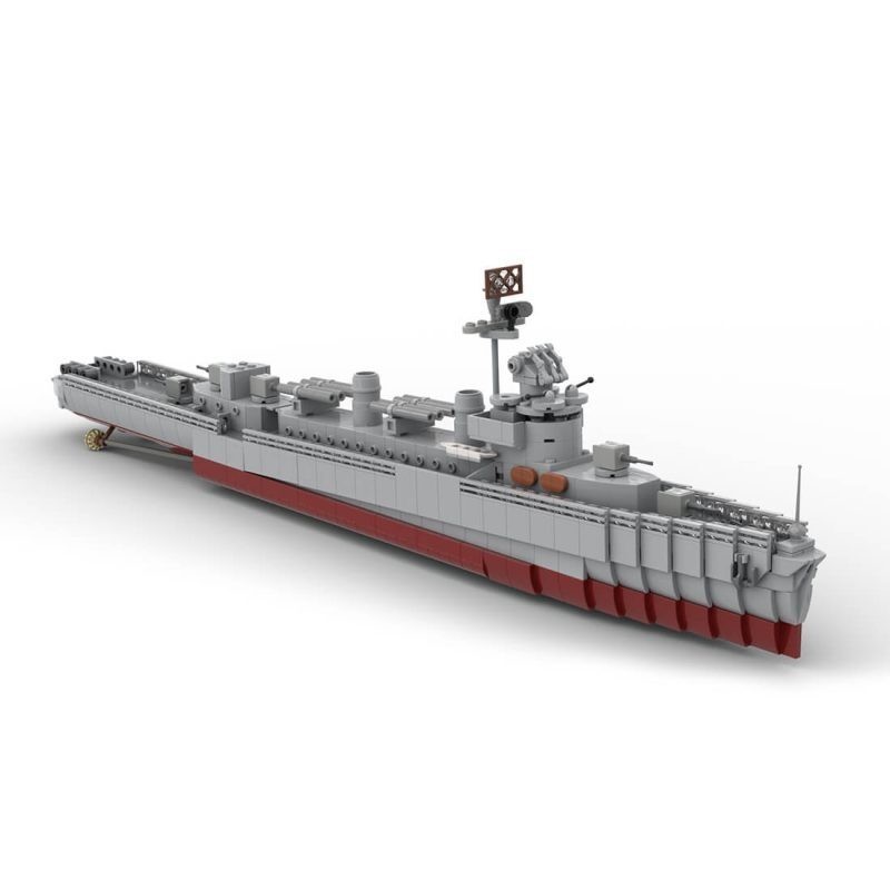 MOC-119082 Prinz Eugen RC German WW2 Strategic Heavy Cruiser Model 4933 Pcs