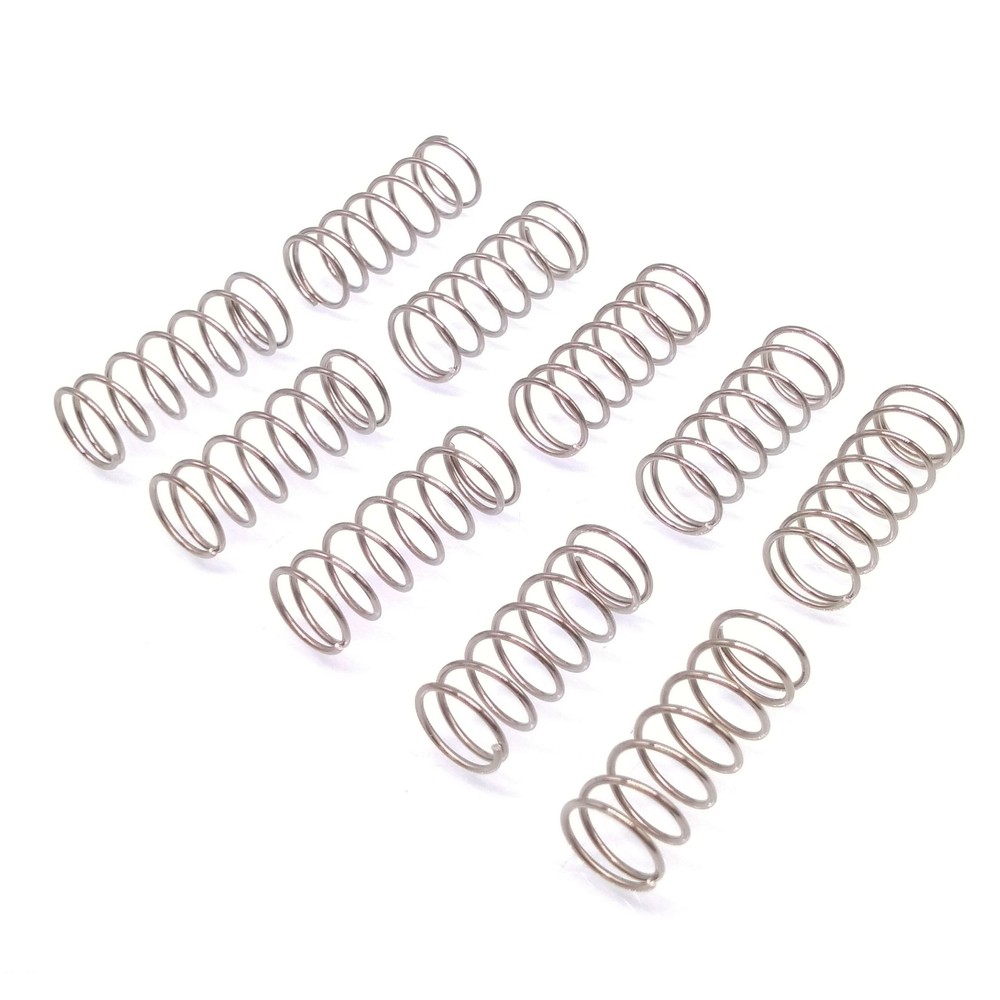 10pcs 0.8x8x20mm Stainless Steel Compression Pressure Springs
