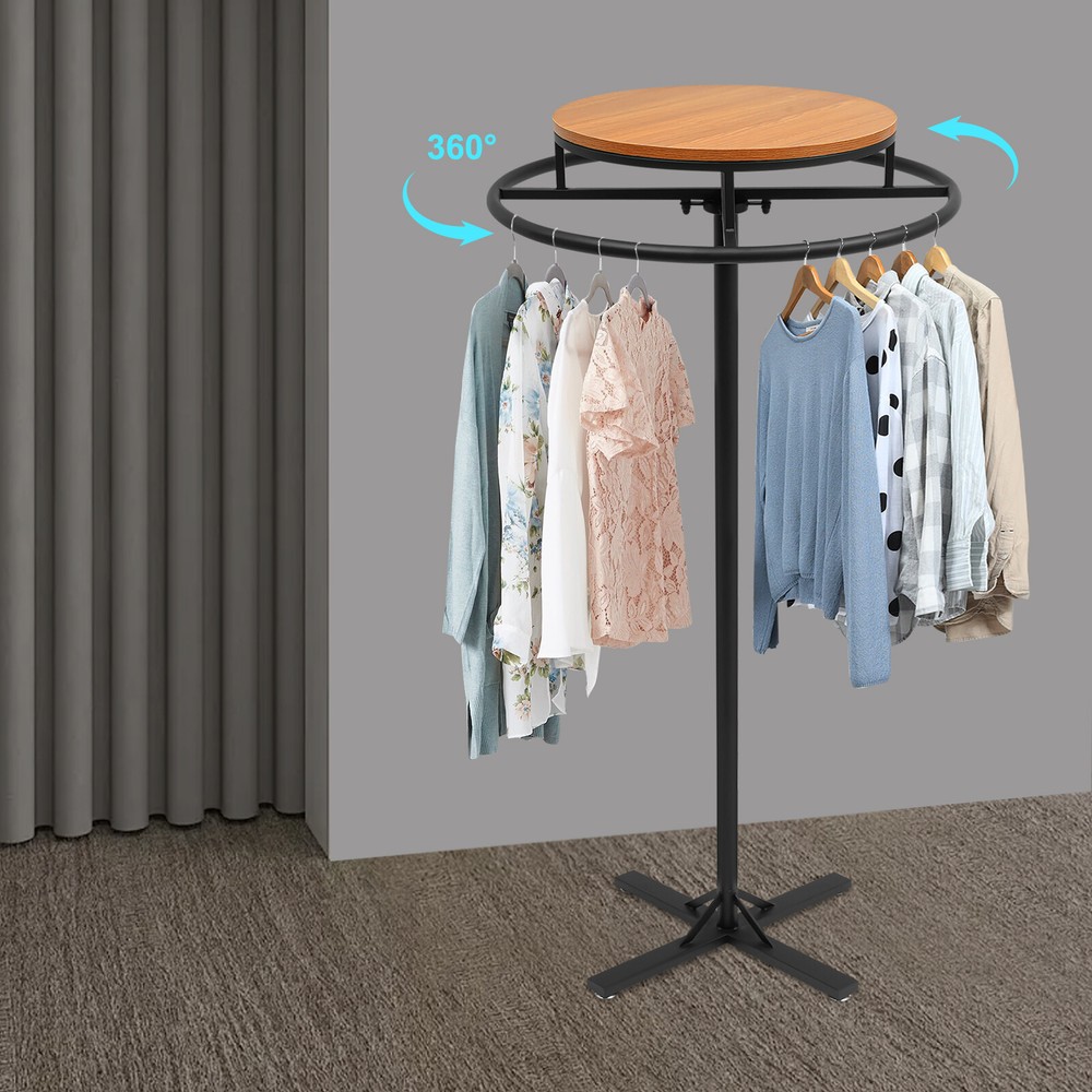 Round Clothing Rack Clothing Display Rack Floor-standing Garment Hanging Rack