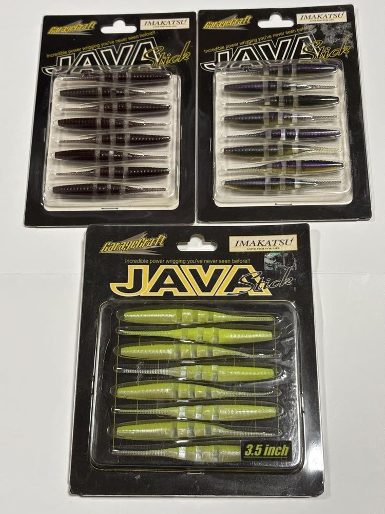 Fishing Lure Imakatsu Worm Set Jabastic 3 3.5 Chart Shad