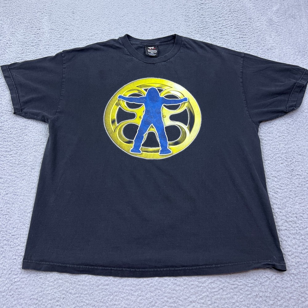 VTG WWE Chris Jericho Shirt Highlight Of The Night Double Sided Graphic 2XL Y2K