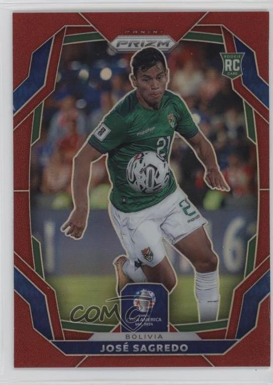 2024 Panini Prizm CONMEBOL Copa America Red Prizm /199 Jose Sagredo #19