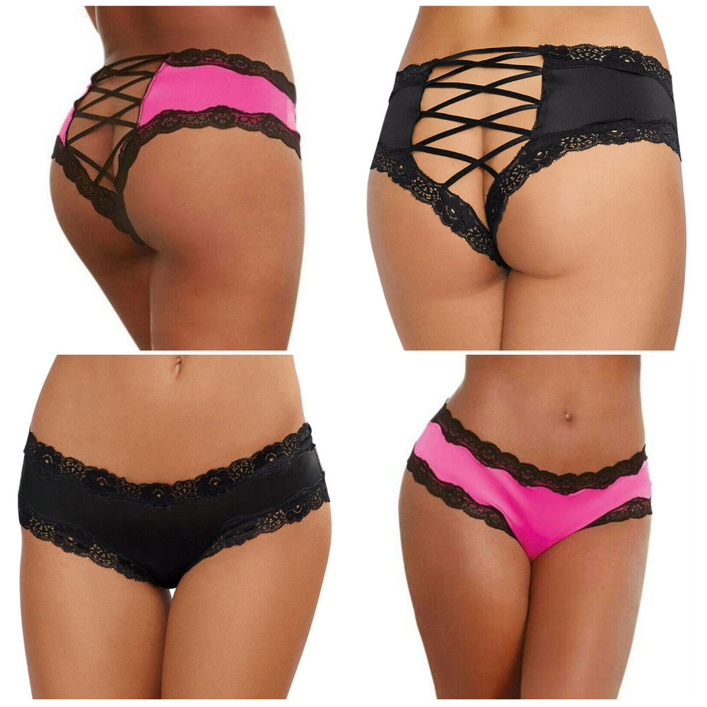 Sexy Women Crotchles Thong G-string Panties Lingerie Underwear T-back