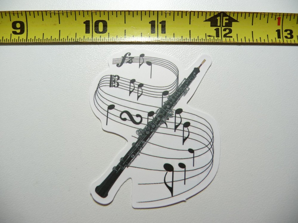 OBIE MUSIC NOTES DECAL STICKER BAND CONCERT HALL MUSICAL