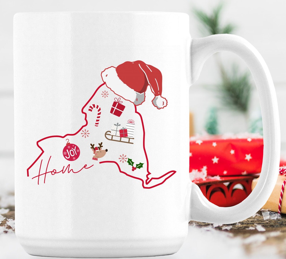 NY Christmas Mug - NYC Xmas Gift for New York Pride Lovers