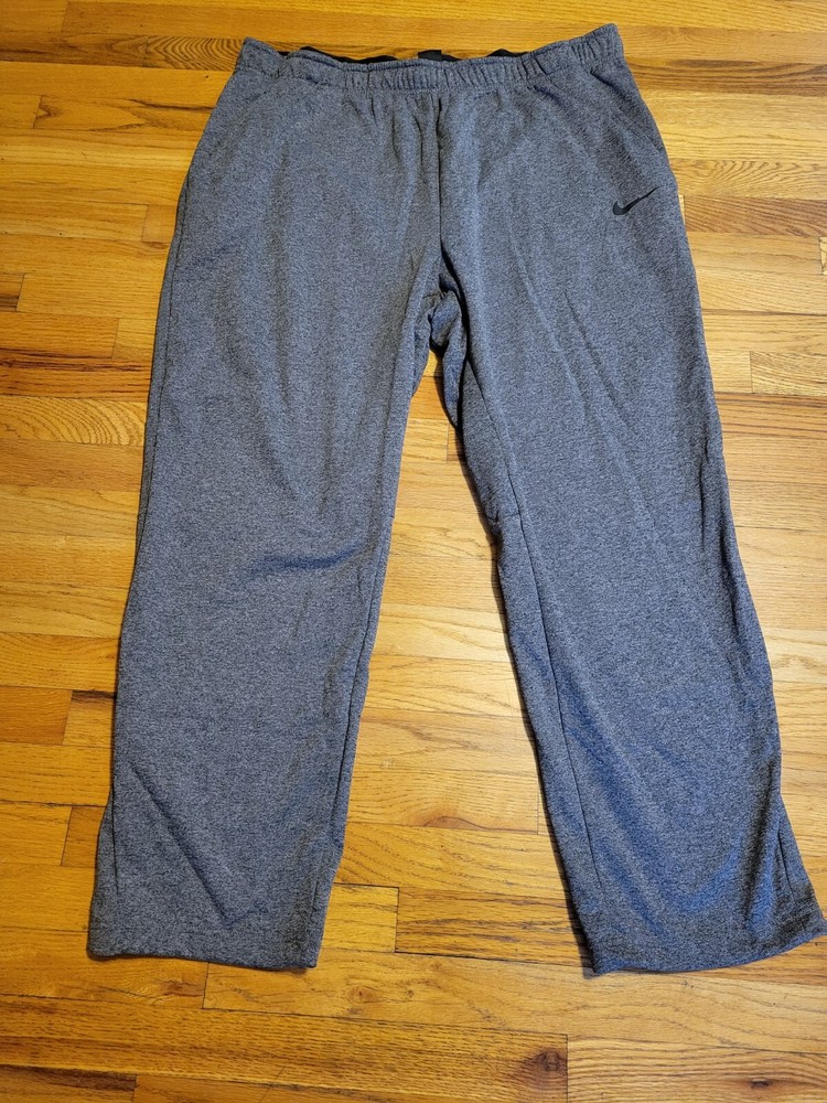 Nike Men's Therma Dri-Fit Fleece Training Pants RN56323 4XL Dark Gray