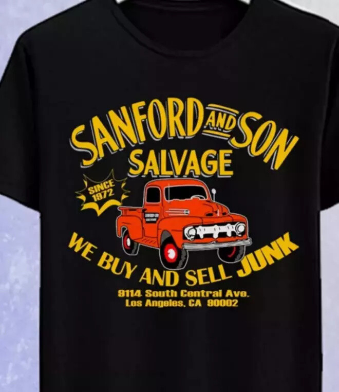 Sanford and Son Salvage Retro TV Series Men T-shirt B2210_26