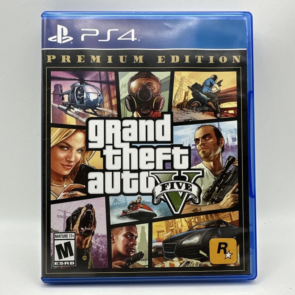 Grand Theft Auto V 5 - PS4 PlayStation 4 - Rockstar Games - Complete