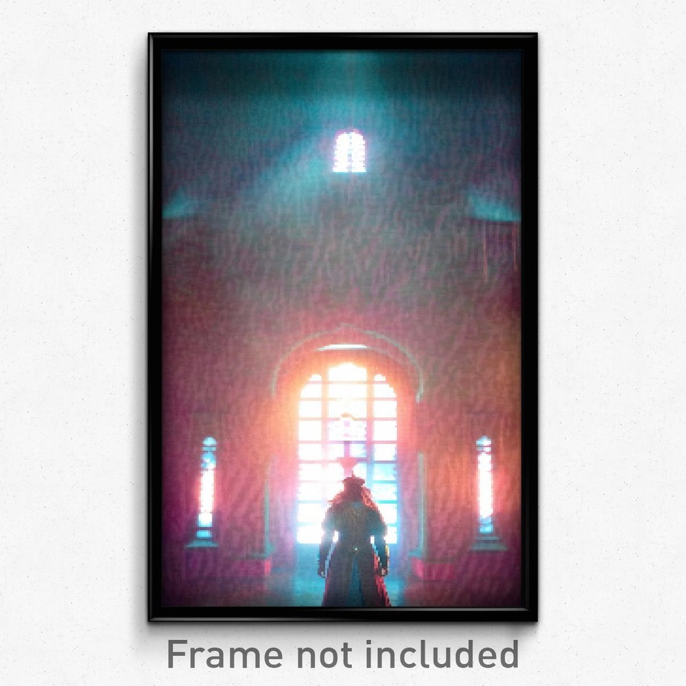 Pixel Art Poster - Insane Depths (8 Bit Psychedelic Trippy Video Game Print)