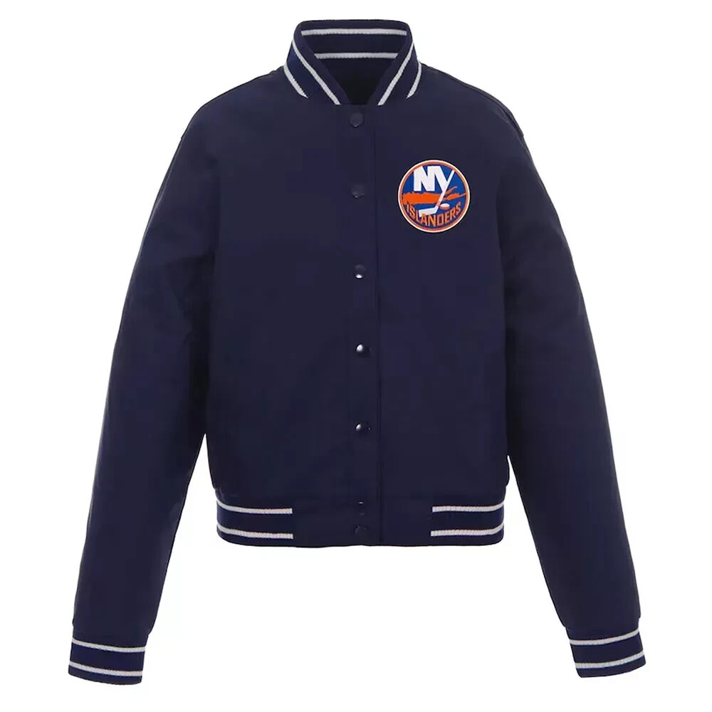 Letterman New York Islanders Navy All Wool Varsity Jacket