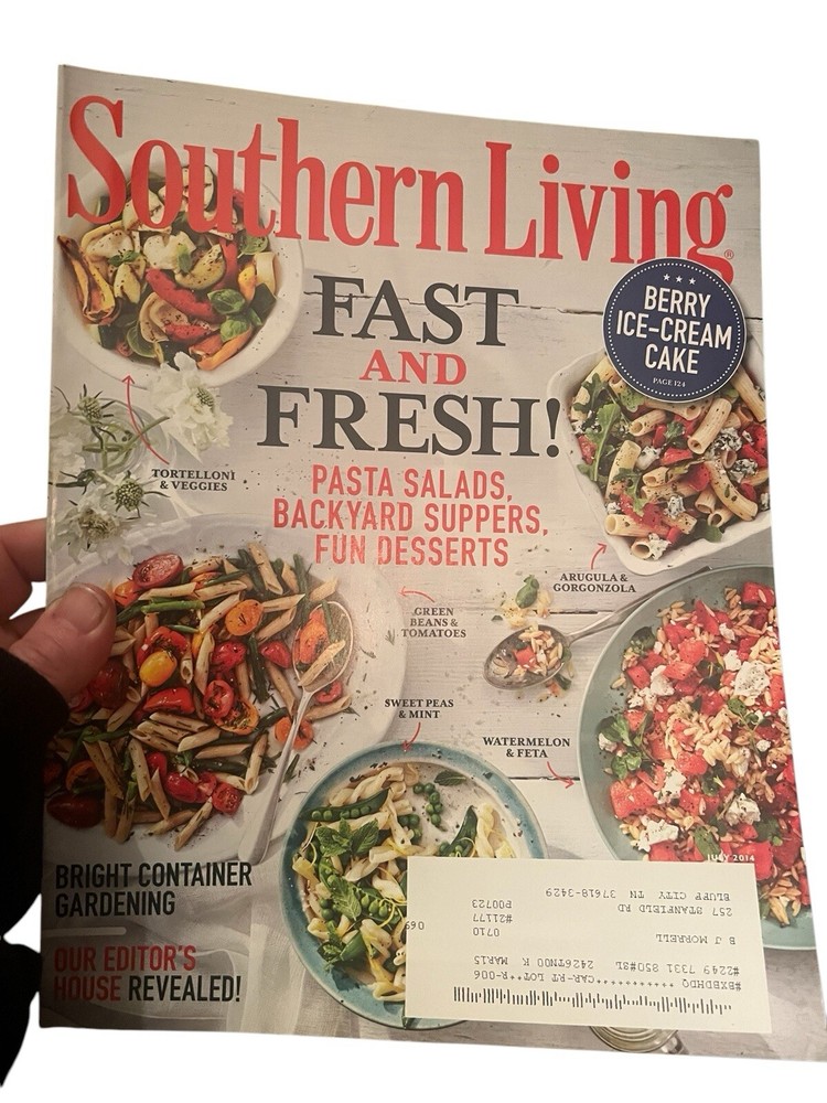 Southern Living Magazine July 2014 “Fast And Fresh”