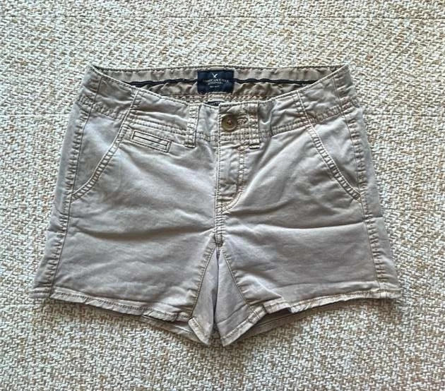 American Eagle Shortie Shorts Women’s Sz 0 Stretch Cotton Low Rise Casual Summer