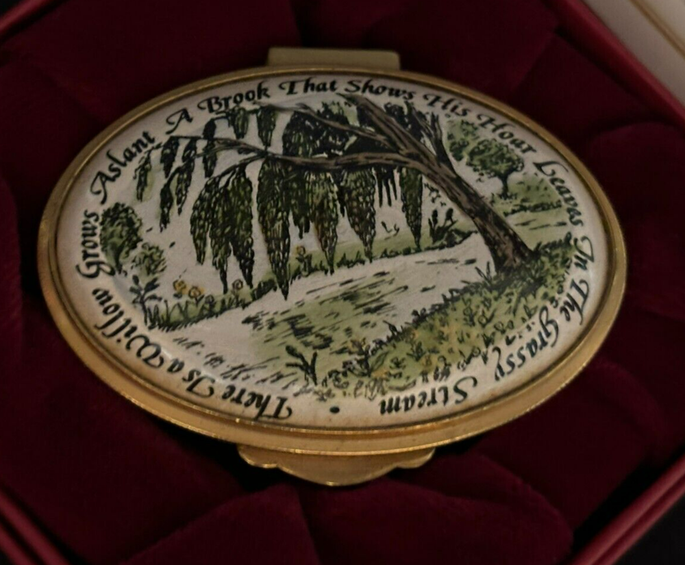 Staffordshire Enamel Trinket Box 