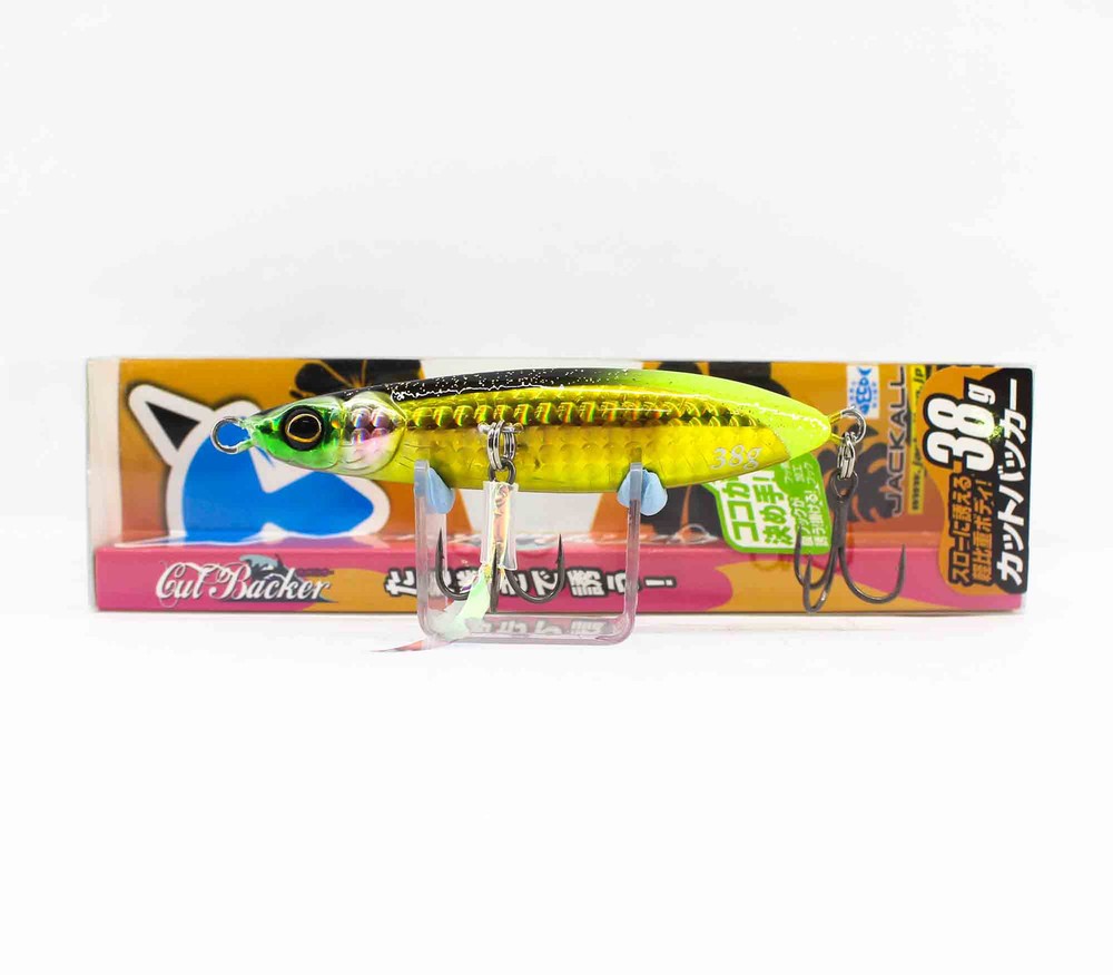 Jackall Metal Jig Cut Backer 38g Chartreuse Gold Fishing Bait 2028
