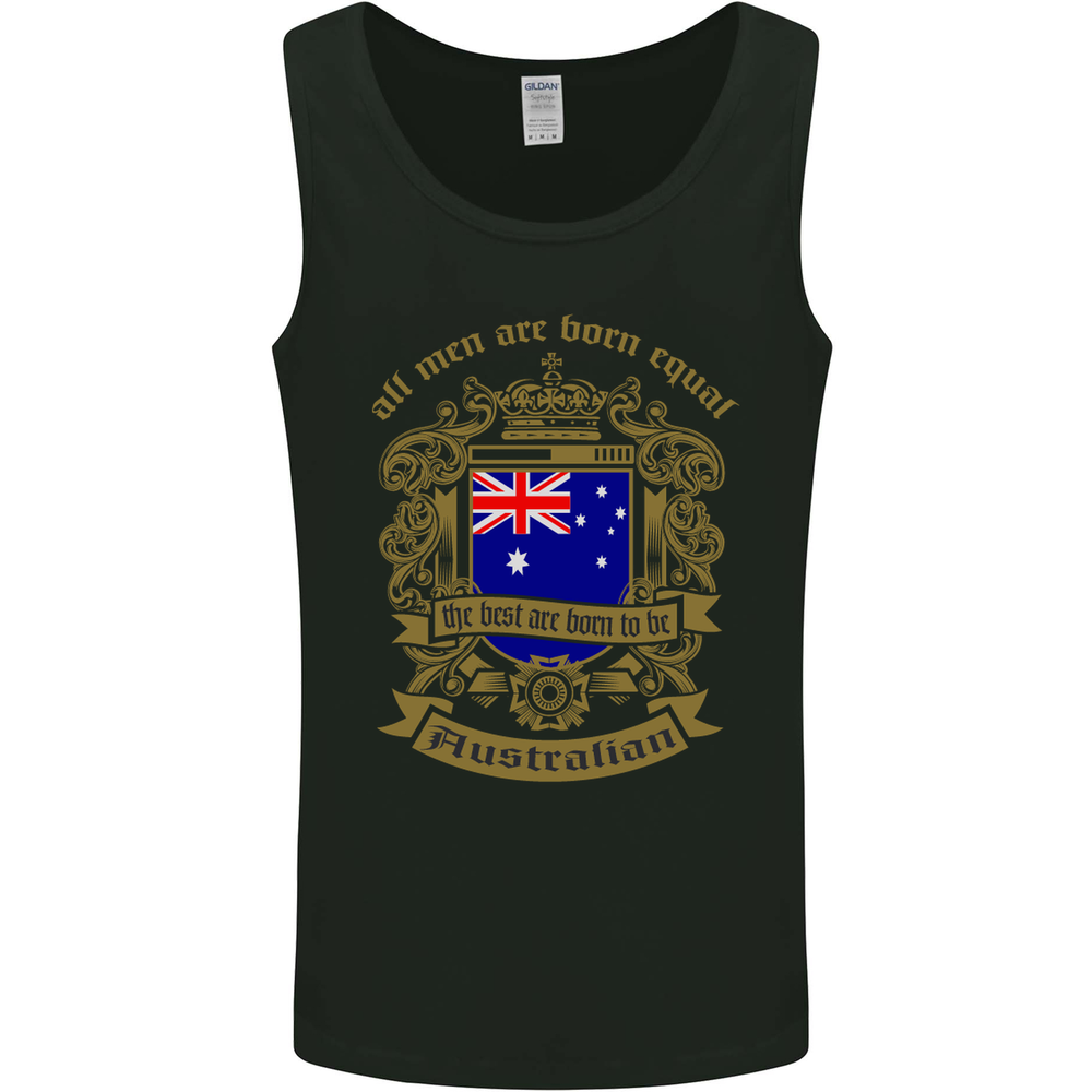 All Men Are Born Equal Australian Australia Mens Vest Tank Top