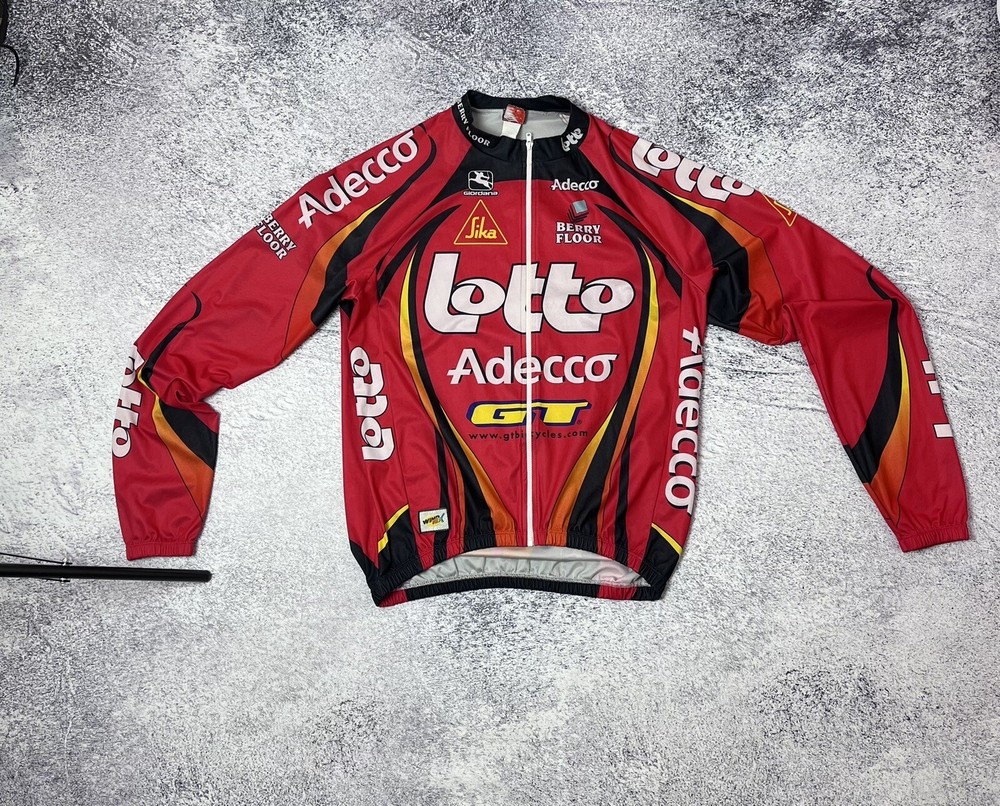 T-shirt Long Rare Vintage cycling jersey Lotto Men