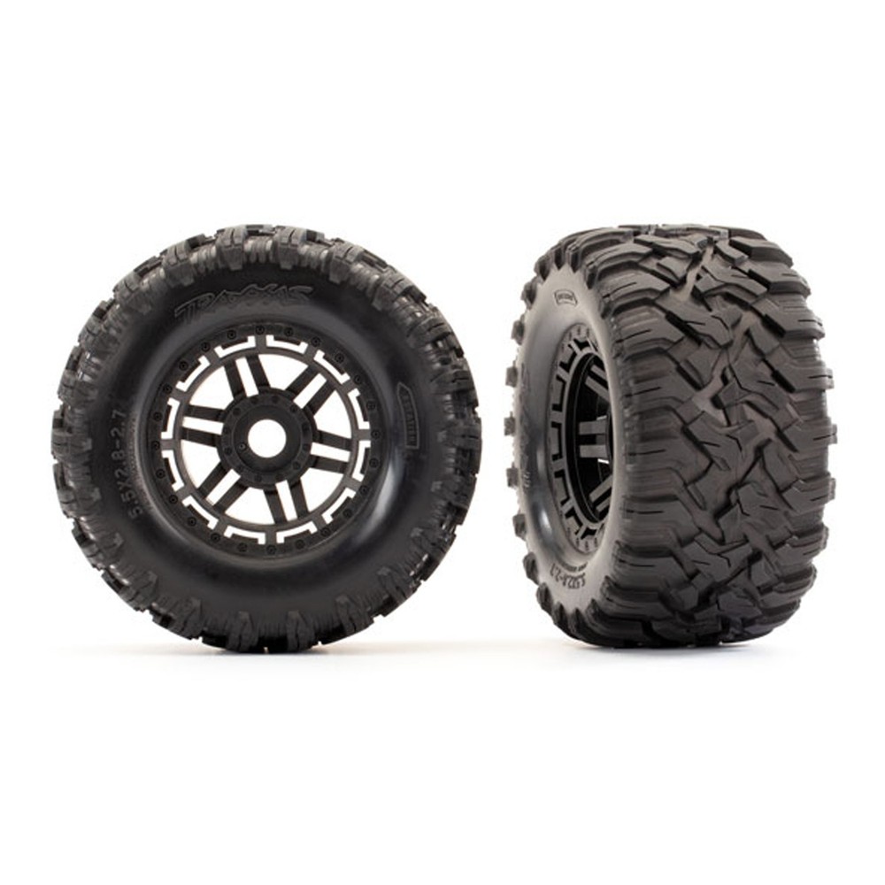 Traxxas 1/10 Maxx Monster Truck with Maxx AT Tires & 17mm Splined Black Wheels