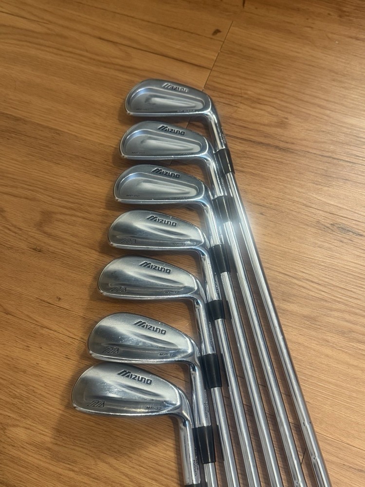 Mizuno MP-32 MP-60 Iron Set 4-PW Irons Steel Shaft Silver 7 Clubs
