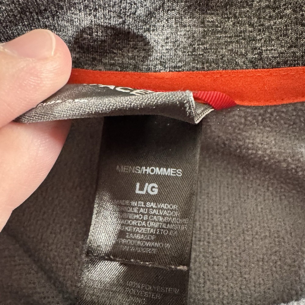 The North Face 1/4 Zip Mens Size Large Gray Sweatshirt Pullover