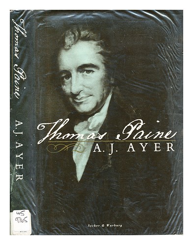 AYER, A. J. Thomas Paine 1988 Hardcover