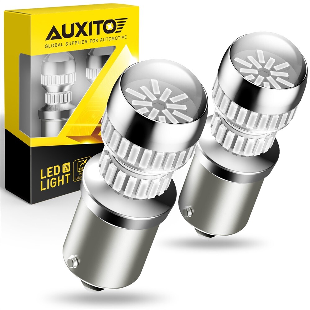 AUXITO 1156 7506 LED Red Brake Stop Tail Parking Light Bulbs Error Free CANBUS