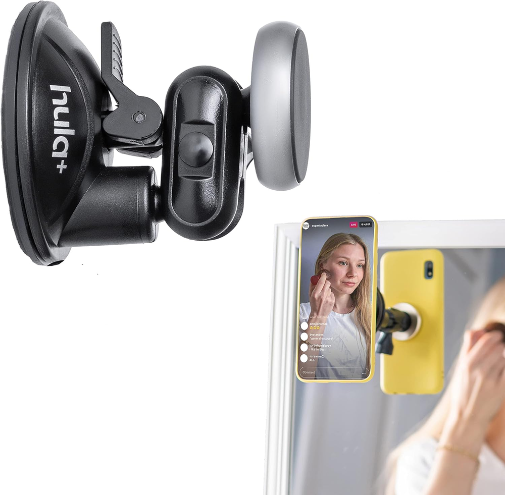 Magnet Phone Holder Reusable Stand, Portable Mount for Shower Mirror Kitchen Win