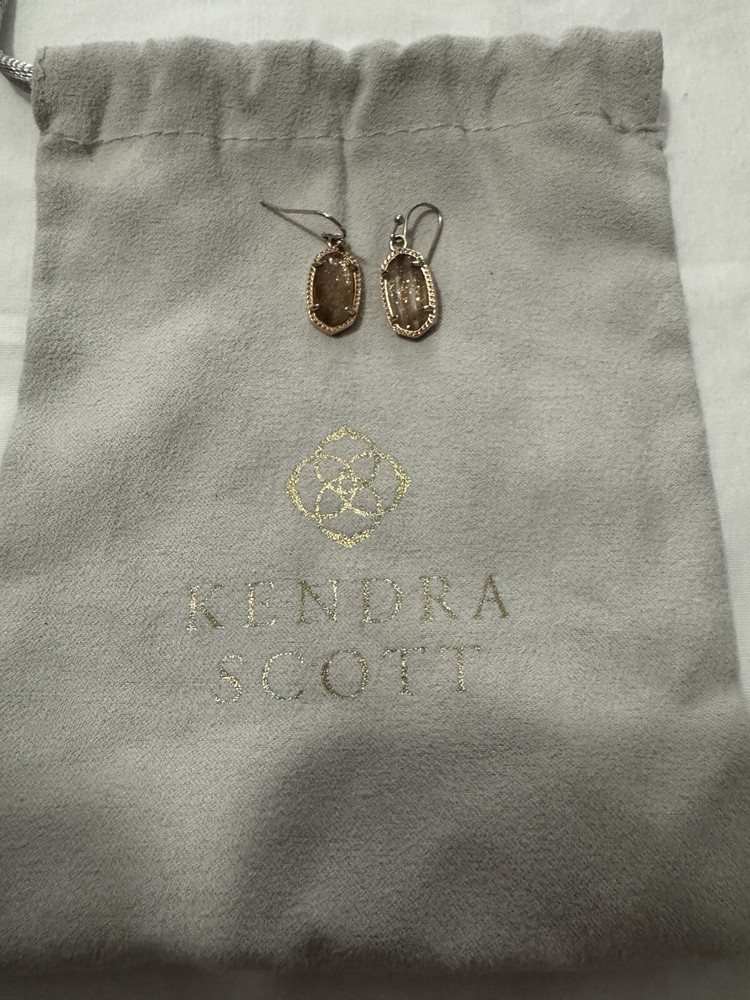 Kendra Scott Rose Gold Iridescent Hook Earrings for Women
