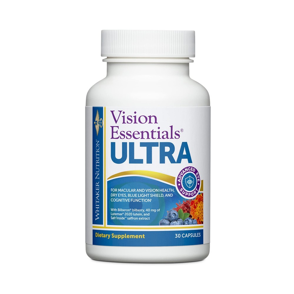 Dr. Whitaker's Vision Essentials Ultra with Lutein | Comprehensive Support wi...
