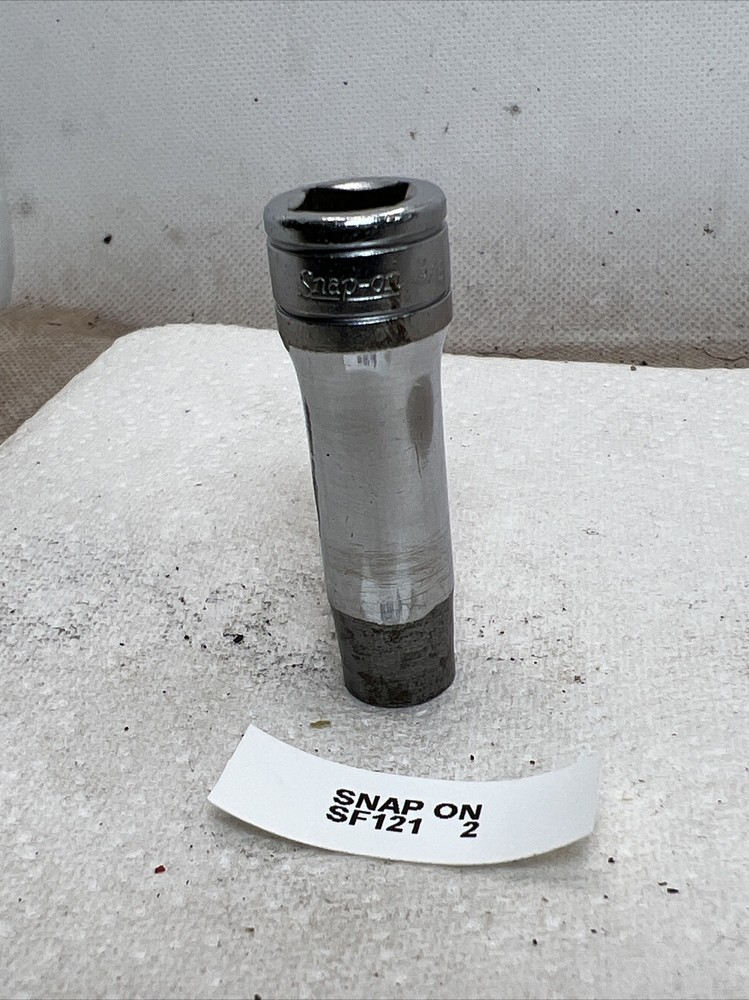 Snap On SF121 3/8 Drive 12 Point 3/8 Deep Socket Previous Owner Markings
