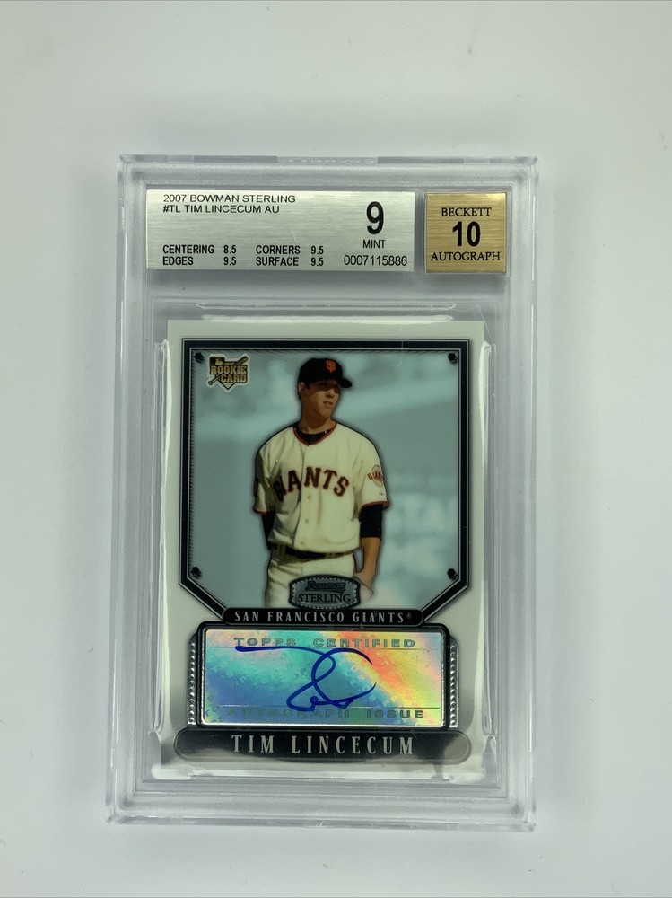 2007 Bowman Sterling - Tim Lincecum #BS-TL (AU, RC)