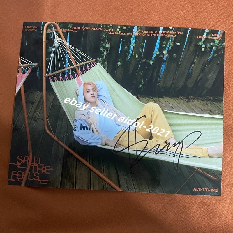 Seventeen S.coups Autographed Signed Photo K-Pop Collection 4*6 2024B