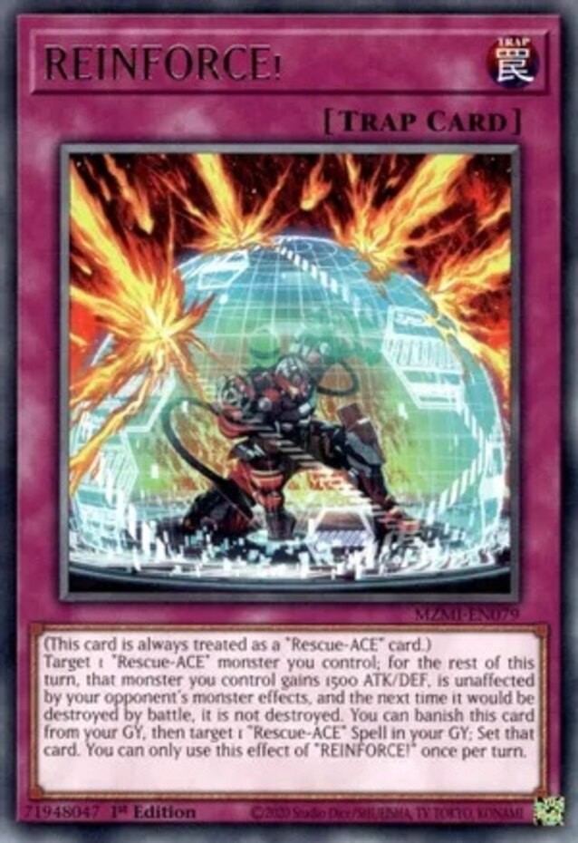 REINFORCE MZMI-EN079 Rare 1st Edition Near Mint Yugioh Card