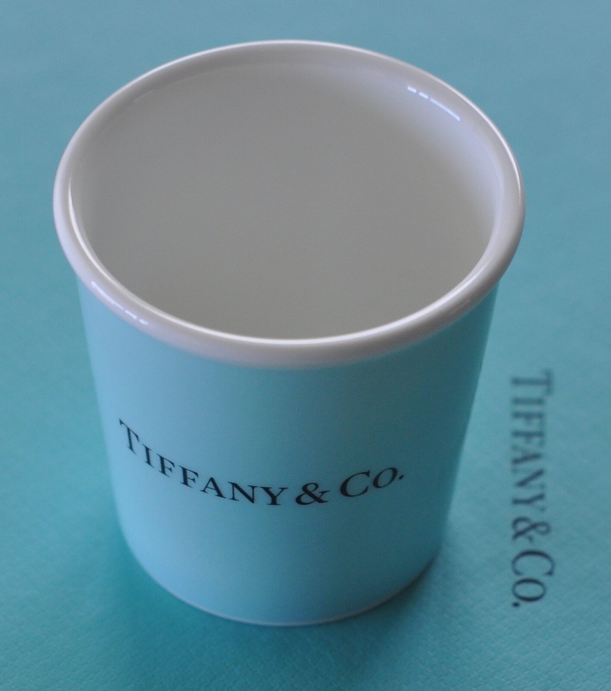 Tiffany & Co  Espresso Paper Cup Fine  Bone China New