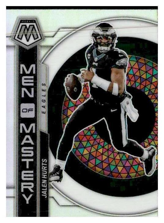 2023 Panini Mosaic #MM-2 Jalen Hurts Men of Mastery Silver