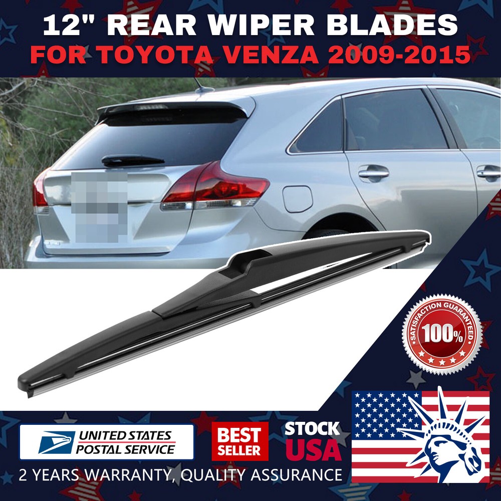 1 Set Waterproof/Durable 12inch Rear Windshield Wiper Blade All Season Set