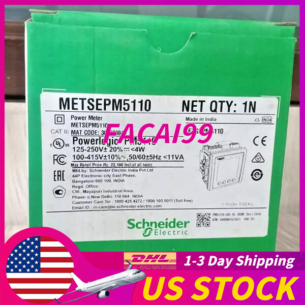 Factory Sealed Schneider METSEPM5110 Power Meter Expedited Shipping
