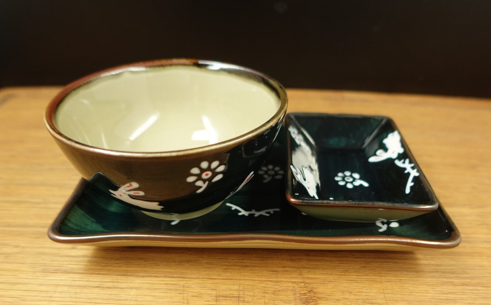 Sushi Serving Set with Rabbit / Bunny Desig