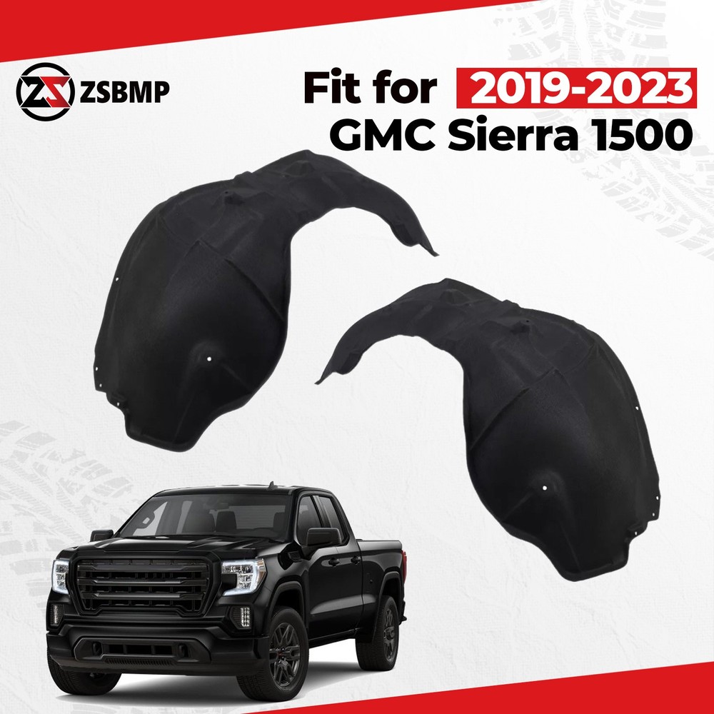 Front Fender Liner For 2019-2023 GMC Sierra 1500 Driver+Passenger Pair 84533748