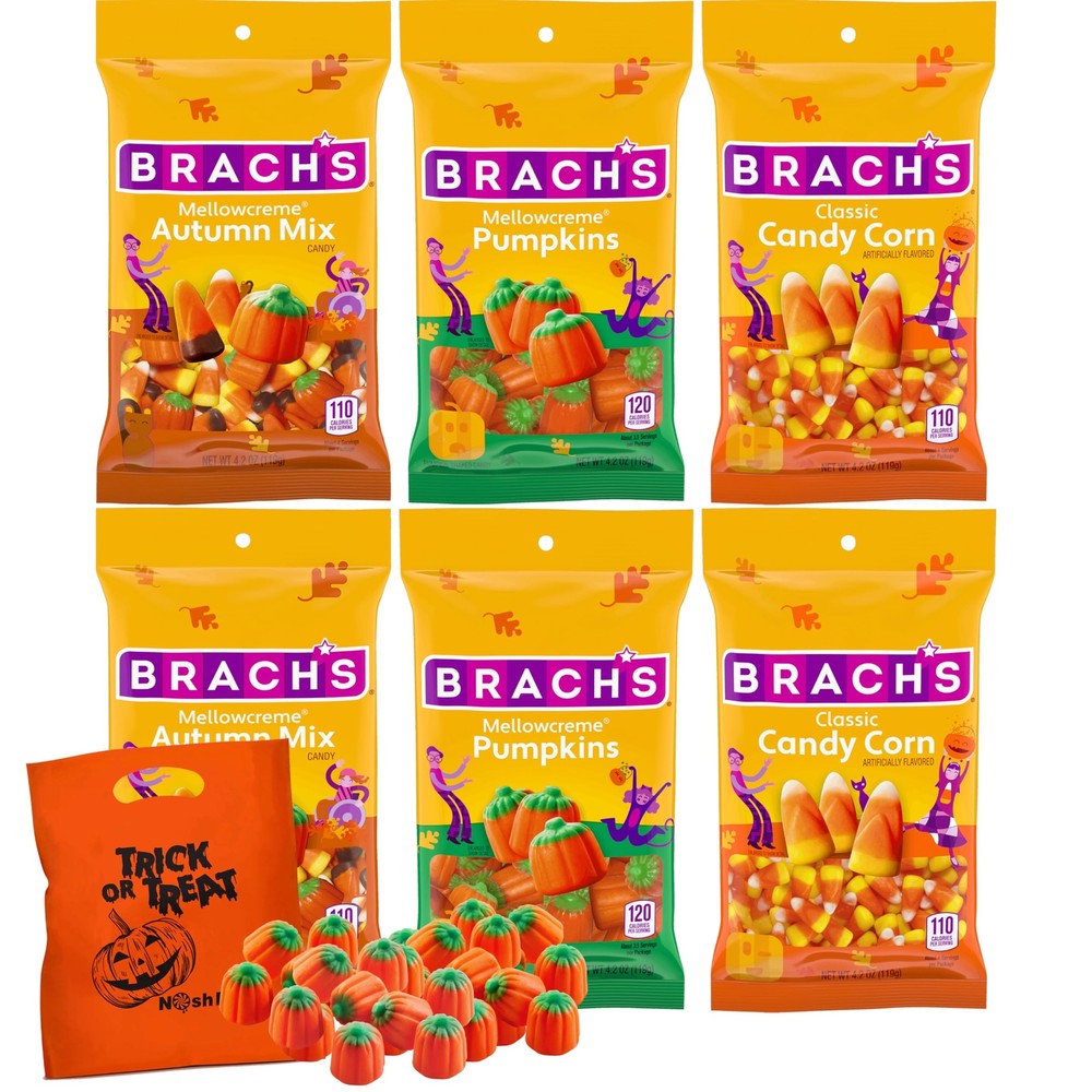 Thanksgiving Candy Bulk Variety Pack, 6 Pack Pumpkins, Autumn Mix, Candy Corn...