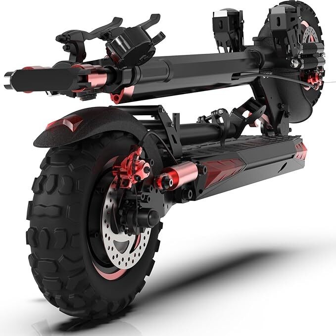 1200W 48V Electric Scooter for Adults 34MPH Off-Road with Dual Suspension