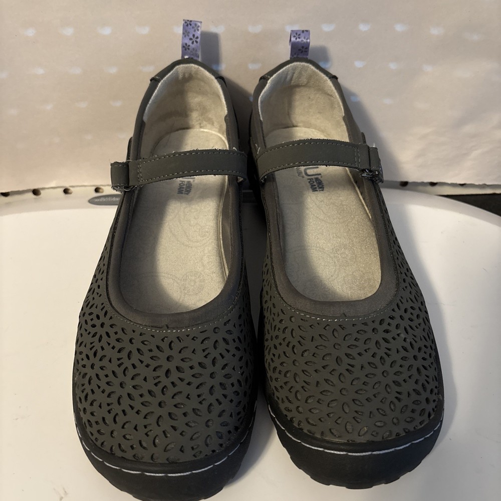 JBU Jambu Dandelion Memory Foam Mary Jane Dark GreyShoes Women’s Size 8.5 EUC