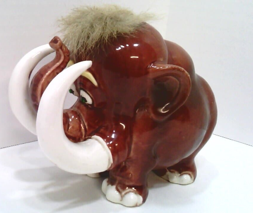✅  1950s~Kreiss & Company~Wooly Mammoth~Ceramics~Jewel Eyes~Vintage~Japan