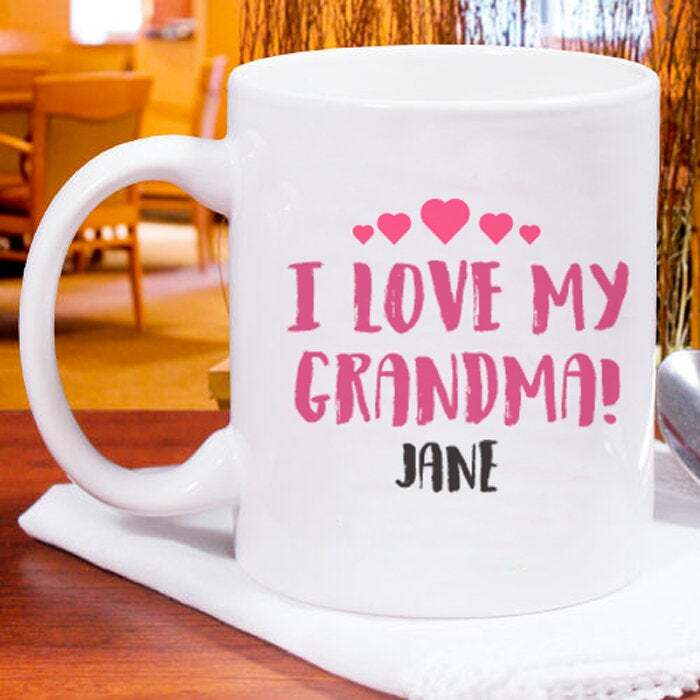 Custom Grandma Mug I Love My Grandma Mothers Day Gift For Grandma Gift From