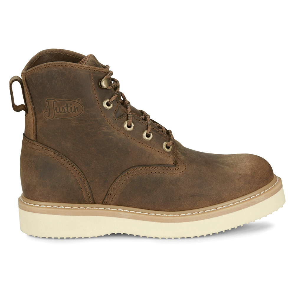 Justin Original Workboots Maxwell 6 Inch Slip Resistant Soft Toe Work  Mens Size